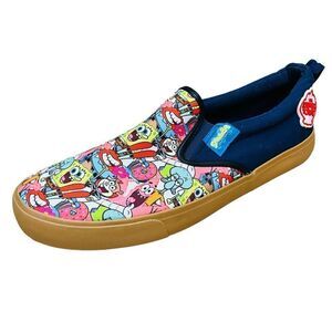 SpongeBob SquarePants Nickelodeon Ground Up Men’s Slip On Loafers Sz 13